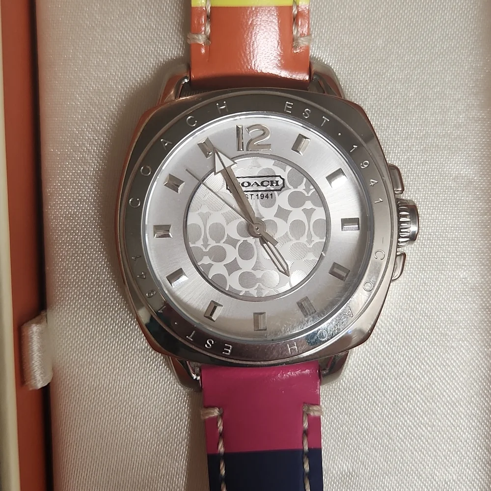 Coach Women's MultiColor Legacy Stripe Watch
